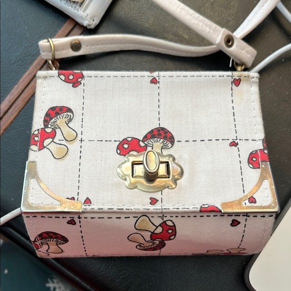 Mushroom Print Crossbody Bag - Mini - Picture 1 of 5